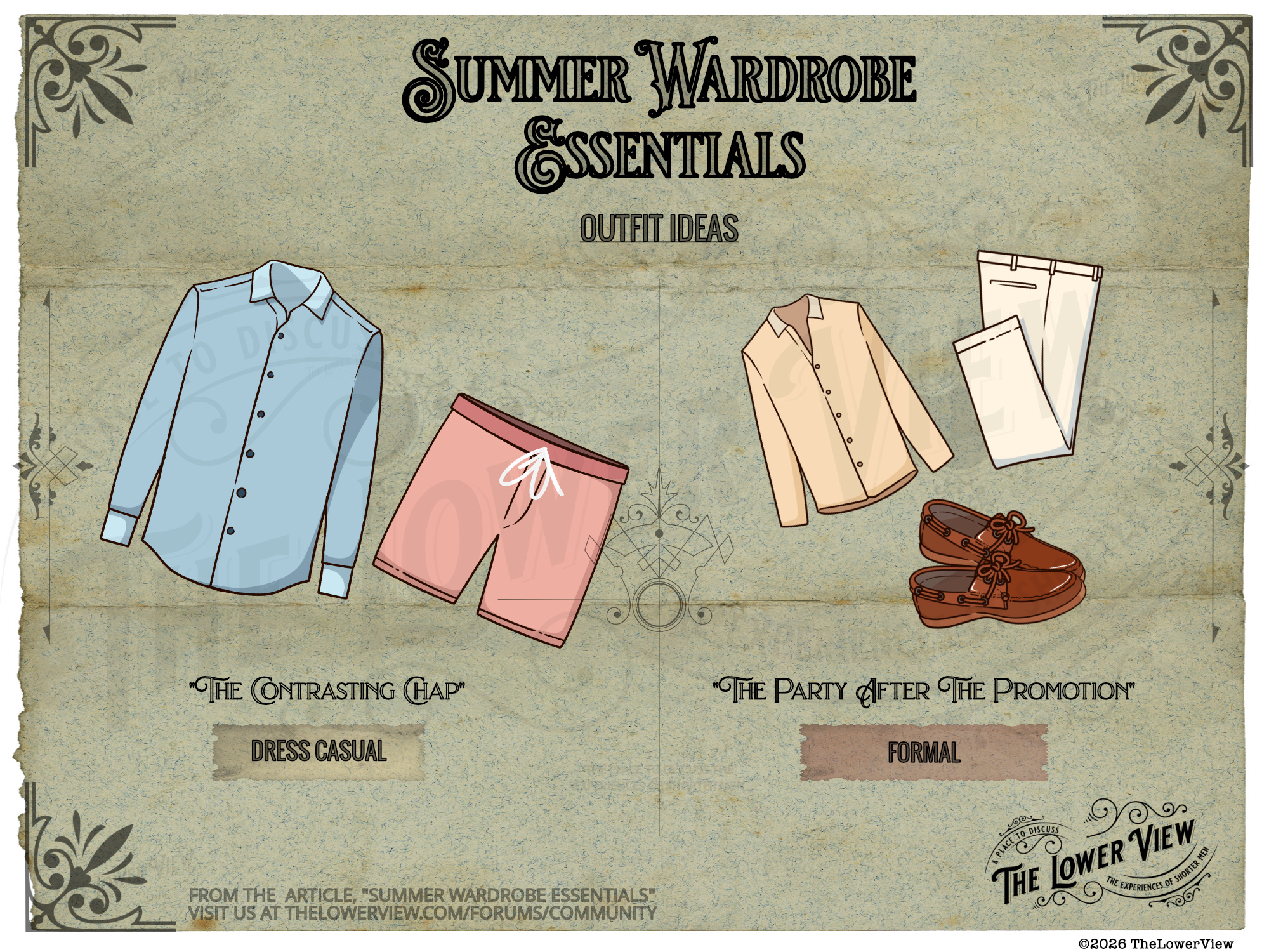 Summer Wardrobe Essentials For Shorter Men - Linen And Contasting Colors